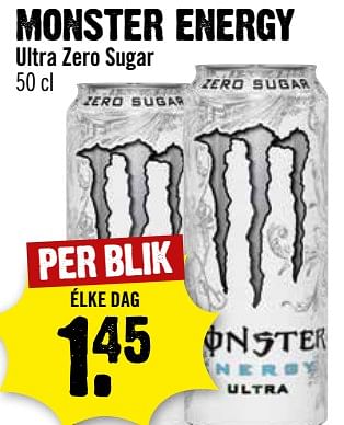 Aanbiedingen Monster energy ultra zero sugar - Monster - Geldig van 30/08/2023 tot 06/09/2023 bij Dirk III