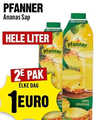 Aanbiedingen Pfanner ananas sap - Pfanner - Geldig van 30/08/2023 tot 06/09/2023 bij Dirk III