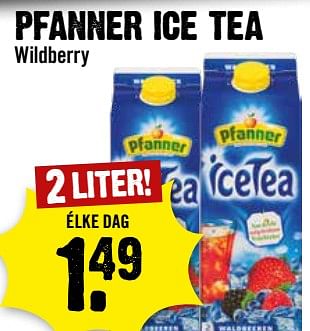Aanbiedingen Pfanner ice tea wildberry - Pfanner - Geldig van 30/08/2023 tot 06/09/2023 bij Dirk III