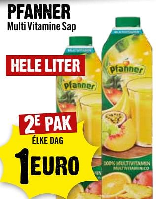 Aanbiedingen Pfanner multi vitamine sap - Pfanner - Geldig van 30/08/2023 tot 06/09/2023 bij Dirk III