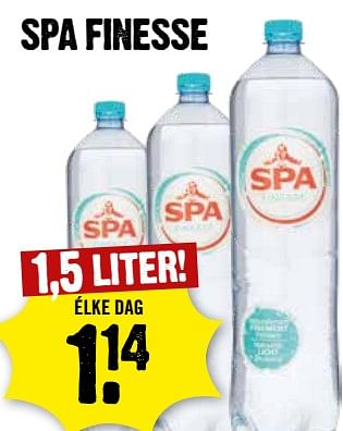 Aanbiedingen Spa finesse - Spa - Geldig van 30/08/2023 tot 06/09/2023 bij Dirk III