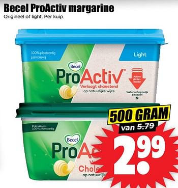 Aanbiedingen Becel proactiv margarine - Becel - Geldig van 30/08/2023 tot 05/09/2023 bij Lekker Doen