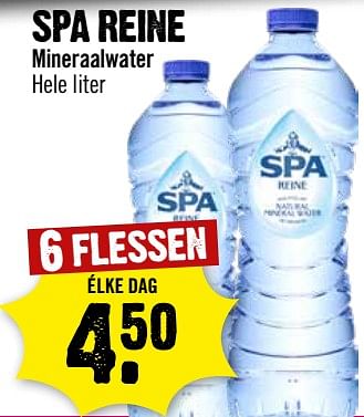 Aanbiedingen Spa reine mineraalwater - Spa - Geldig van 30/08/2023 tot 06/09/2023 bij Dirk III