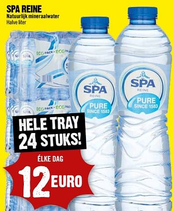 Aanbiedingen Spa reine natuurlijk mineraalwater - Spa - Geldig van 30/08/2023 tot 06/09/2023 bij Dirk III