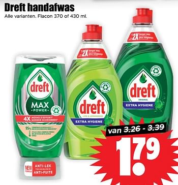 Aanbiedingen Dreft handafwas - Dreft - Geldig van 30/08/2023 tot 05/09/2023 bij Lekker Doen