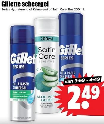 Aanbiedingen Gillette scheergel - Gillette - Geldig van 30/08/2023 tot 05/09/2023 bij Lekker Doen