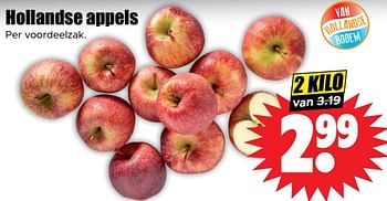 Aanbiedingen Hollandse appels - Huismerk - Dirk - Geldig van 30/08/2023 tot 05/09/2023 bij Lekker Doen