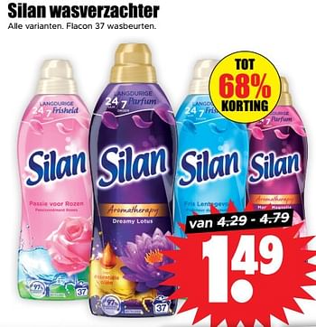 Aanbiedingen Silan wasverzachter - Silan - Geldig van 30/08/2023 tot 05/09/2023 bij Lekker Doen