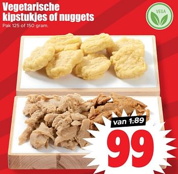 Aanbiedingen Vegetarische kipstukjes of nuggets - Huismerk - Dirk - Geldig van 30/08/2023 tot 05/09/2023 bij Lekker Doen