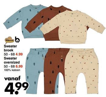 Aanbiedingen Sweater broek - Huismerk - Wibra - Geldig van 28/08/2023 tot 10/09/2023 bij Wibra