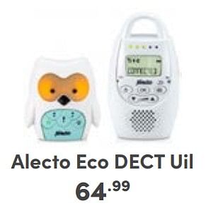Aanbiedingen Alecto eco dect uil - Alecto - Geldig van 03/09/2023 tot 09/09/2023 bij Baby & Tiener Megastore