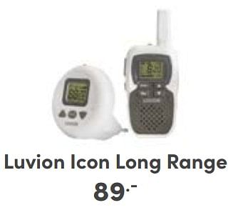 Aanbiedingen Luvion icon long range - Luvion - Geldig van 03/09/2023 tot 09/09/2023 bij Baby & Tiener Megastore