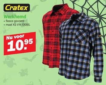 Aanbiedingen Werkhemd - Cratex - Geldig van 28/08/2023 tot 16/09/2023 bij Van Cranenbroek
