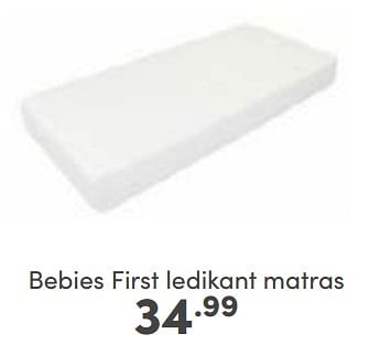 Aanbiedingen Bebies first ledikant matras - bebiesfirst - Geldig van 03/09/2023 tot 09/09/2023 bij Baby & Tiener Megastore