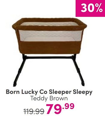Aanbiedingen Born lucky co sleeper sleepy teddy brown - Born Lucky - Geldig van 03/09/2023 tot 09/09/2023 bij Baby & Tiener Megastore