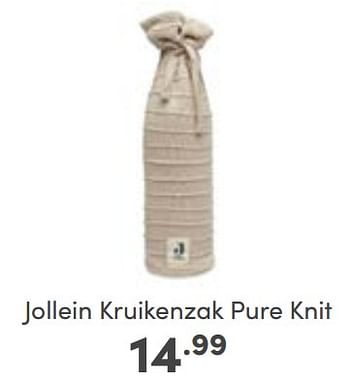 Aanbiedingen Jollein kruikenzak pure knit - Jollein - Geldig van 03/09/2023 tot 09/09/2023 bij Baby & Tiener Megastore