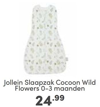 Aanbiedingen Jollein slaapzak cocoon wild flowers - Jollein - Geldig van 03/09/2023 tot 09/09/2023 bij Baby & Tiener Megastore