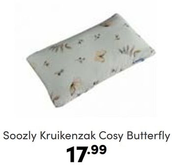 Aanbiedingen Soozly kruikenzak cosy butterfly - Soozly - Geldig van 03/09/2023 tot 09/09/2023 bij Baby & Tiener Megastore