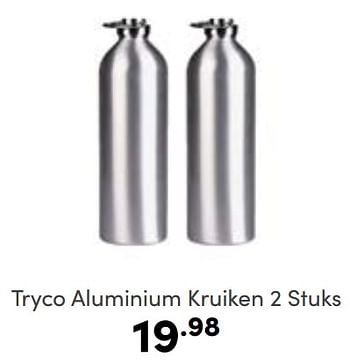 Aanbiedingen Tryco aluminium kruiken - Tryco - Geldig van 03/09/2023 tot 09/09/2023 bij Baby & Tiener Megastore