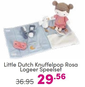 Aanbiedingen Little dutch knuffelpop rosa logeer speelset - Little Dutch - Geldig van 03/09/2023 tot 09/09/2023 bij Baby & Tiener Megastore