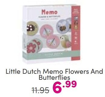 Aanbiedingen Little dutch memo flowers and butterflies - Little Dutch - Geldig van 03/09/2023 tot 09/09/2023 bij Baby & Tiener Megastore