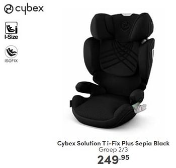 Aanbiedingen Cybex solution t i-fix plus sepia black - Cybex - Geldig van 03/09/2023 tot 09/09/2023 bij Baby & Tiener Megastore