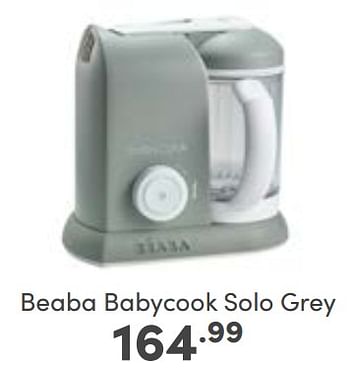 Aanbiedingen Beaba babycook solo grey - Beaba - Geldig van 03/09/2023 tot 09/09/2023 bij Baby & Tiener Megastore