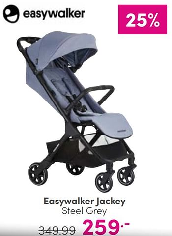 Aanbiedingen Easywalker jackey steel grey - Easywalker - Geldig van 03/09/2023 tot 09/09/2023 bij Baby & Tiener Megastore