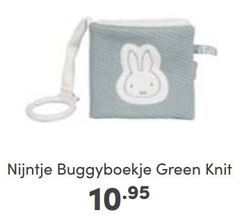 Aanbiedingen Nijntje buggyboekje green knit - Nijntje - Geldig van 03/09/2023 tot 09/09/2023 bij Baby & Tiener Megastore