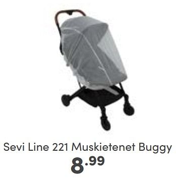 Aanbiedingen Sevi line 221 muskietenet buggy - Sevi Line - Geldig van 03/09/2023 tot 09/09/2023 bij Baby & Tiener Megastore