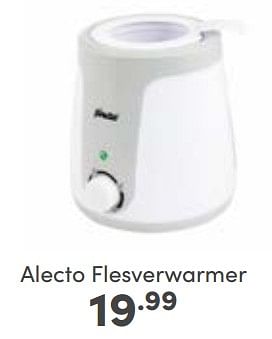 Aanbiedingen Alecto flesverwarmer - Alecto - Geldig van 03/09/2023 tot 09/09/2023 bij Baby & Tiener Megastore