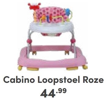 Aanbiedingen Cabino loopstoel roze - Cabino - Geldig van 03/09/2023 tot 09/09/2023 bij Baby & Tiener Megastore