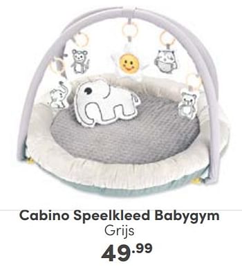 Aanbiedingen Cabino speelkleed babygym grijs - Cabino - Geldig van 03/09/2023 tot 09/09/2023 bij Baby & Tiener Megastore