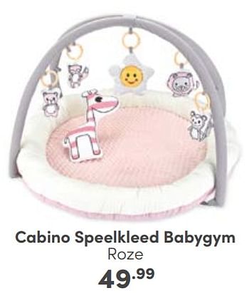 Aanbiedingen Cabino speelkleed babygym roze - Cabino - Geldig van 03/09/2023 tot 09/09/2023 bij Baby & Tiener Megastore