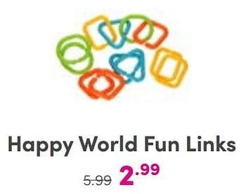 Aanbiedingen Happy world fun links - Happy World - Geldig van 03/09/2023 tot 09/09/2023 bij Baby & Tiener Megastore