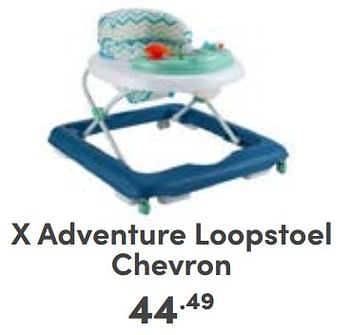 Aanbiedingen X adventure loopstoel chevron - Xadventure - Geldig van 03/09/2023 tot 09/09/2023 bij Baby & Tiener Megastore