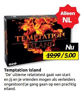 Aanbiedingen Temptation island - Just Games - Geldig van 02/09/2023 tot 10/09/2023 bij Boekenvoordeel