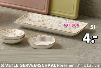 Aanbiedingen Vetle serveerschaal - Huismerk - Jysk - Geldig van 21/08/2023 tot 09/09/2023 bij Jysk