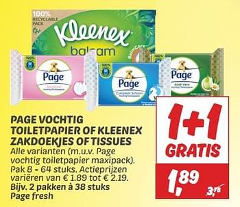Aanbiedingen Page vochtig toiletpapier fresh - Page - Geldig van 03/09/2023 tot 09/09/2023 bij Deka Markt