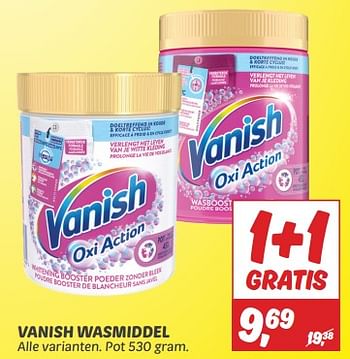 Aanbiedingen Vanish wasmiddel - Vanish - Geldig van 03/09/2023 tot 09/09/2023 bij Deka Markt
