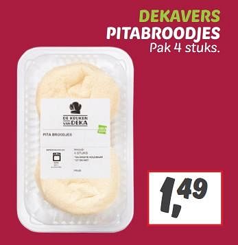 Aanbiedingen Dekavers pitabroodjes - Huismerk - Deka Markt - Geldig van 03/09/2023 tot 09/09/2023 bij Deka Markt