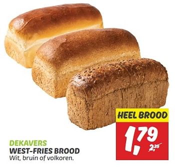 Aanbiedingen Dekavers west-fries brood - Huismerk - Deka Markt - Geldig van 03/09/2023 tot 09/09/2023 bij Deka Markt