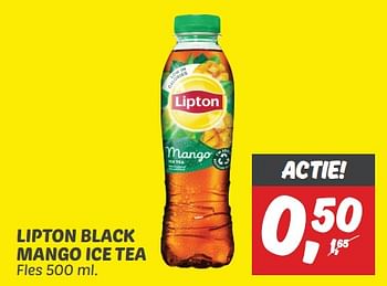 Aanbiedingen Lipton black mango ice tea - Lipton - Geldig van 03/09/2023 tot 09/09/2023 bij Deka Markt