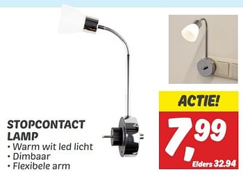 Aanbiedingen Stopcontact lamp - Huismerk - Deka Markt - Geldig van 03/09/2023 tot 09/09/2023 bij Deka Markt