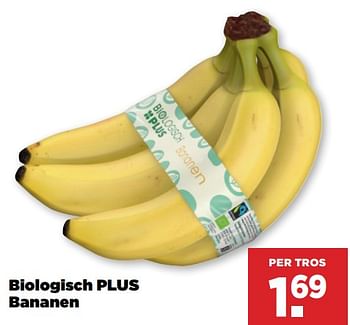 Aanbiedingen Biologisch plus bananen - Huismerk - Plus - Geldig van 03/09/2023 tot 09/09/2023 bij Plus