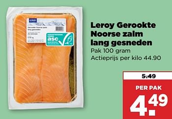 Aanbiedingen Leroy gerookte noorse zalm lang gesneden - Leroy - Geldig van 03/09/2023 tot 09/09/2023 bij Plus