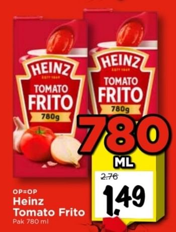 Aanbiedingen Heinz tomato frito - Heinz - Geldig van 03/09/2023 tot 09/09/2023 bij Vomar