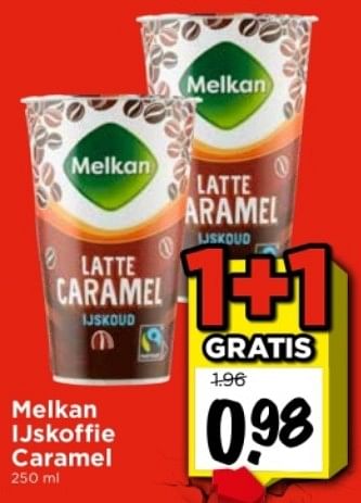 Aanbiedingen Melkan ijskoffie caramel - Melkan - Geldig van 03/09/2023 tot 09/09/2023 bij Vomar