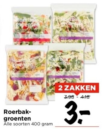 Aanbiedingen Roerbak- groenten - Huismerk Vomar - Geldig van 03/09/2023 tot 09/09/2023 bij Vomar