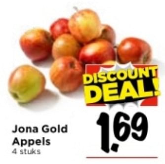 Aanbiedingen Jona gold appels - Huismerk Vomar - Geldig van 03/09/2023 tot 09/09/2023 bij Vomar